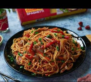 Schezwan noodles rice non veg