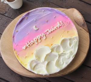 Black Currant Eggless Bento Cake