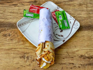 Single Paneer Bhurji Roll