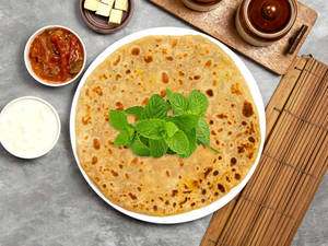 2 stuffed paratha