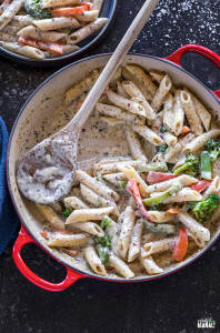 Veg Creamy White Penne Pasta