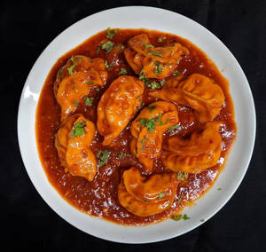 Smokey Gravy Momos