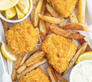 Fish and chips non veg