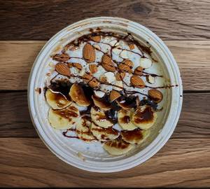 Choco banana oat meal bowl