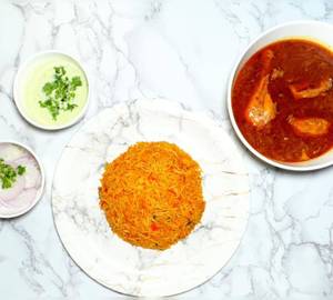 Chicken Gravy (3 pcs, 300 g) with Biryani Rice (400 g )