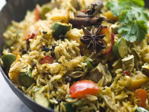Mushroom Biriyani