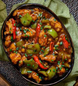 Chilli garlic chicken gravy