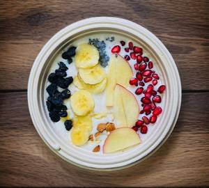Fruit and nut oat meal bowl