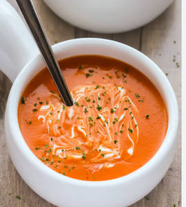 Cream of tomato soup