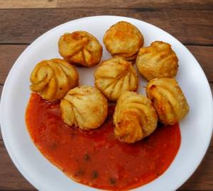 Veg fried momo                     