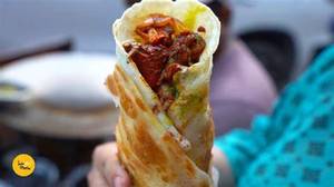 Dubble egg dubble chilli chicken roll