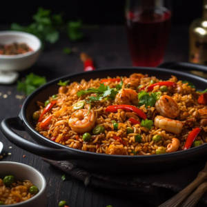 Schezwan Prawns Rice