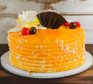 Eggless  Fresh Cream Mango Cake