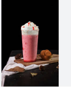 Strawberry Shake With Ice Cream