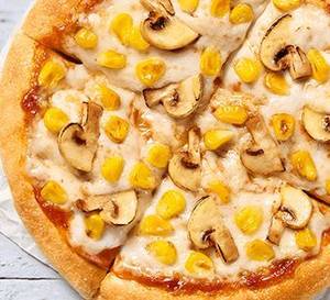 Corn Mushroom Pizza