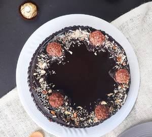 Eggless  Chocolate Ferrero Rocher Chocolate Cake