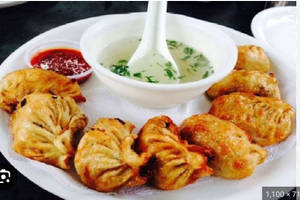 Veg Fried Momo With Soup