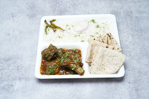 Mutton Thali With Ghee Roti
