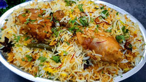 Zafrani Dum Chicken Biryani Full