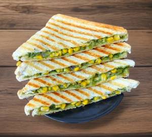 Corn cheese grilled sandwich