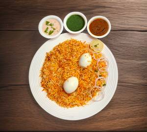 Plain egg biryani
