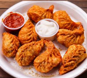 Chicken Cheese Fried Momos [6Pcs]
