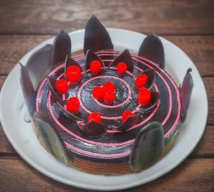 Raspberry fudge cake