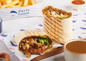 French Dipped Chicken Wrap