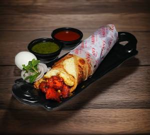Single Chilli Chicken Single Egg Kathi Roll