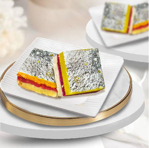 Kaju Khoya Gulkand Burfi