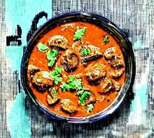 Mushroom Karahi