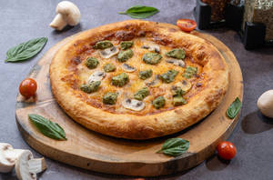 Pollo-E-Funghi Pizza - Krust Signature 7" [340 Gms]