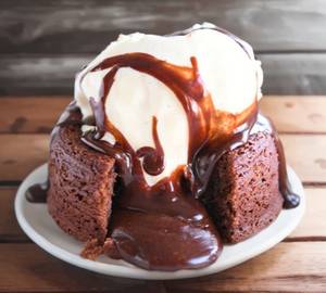 Lava Vanilla Ice Cream Sundae
