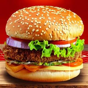 Premium maha chick grilled burger