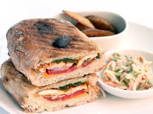 Barbecued Chicken Panini