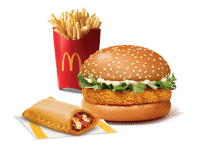 McVeggie Burger + Veg Pizza McPuff + Fries (L)