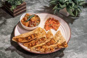 Chicken Keema Mughlai Paratha