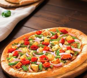 Red Pepper & Corn Pizza [ 7 Inches ] +  250 Ml Thumsup Soft Drink