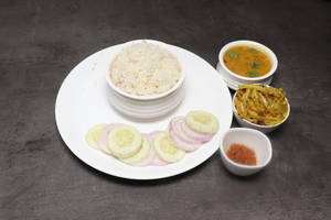 Chawal Dal Aalu Ki Bhujiya Combo