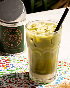Iced White Choc Matcha Latte (with Cold Foam)