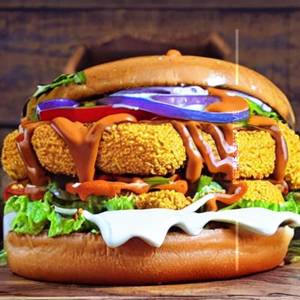 Paneer Chowmein Burger 