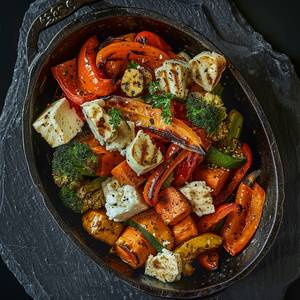High Protein - Roasted Paneer & Veggies Platter