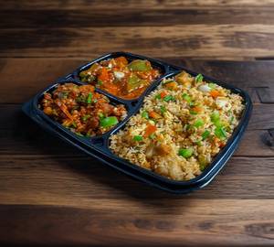 Fried Rice + Chicken+french fries+