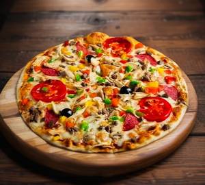 Tandoori Paneer Pizaa [ 7 Inches ] +  250 Ml Thumsup Soft Drink