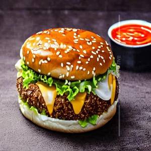 Grilled Chowmein Burger