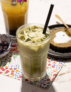Iced Double Choc Matcha Latte
