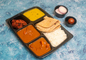 Konkani (gavran) Chicken Thali