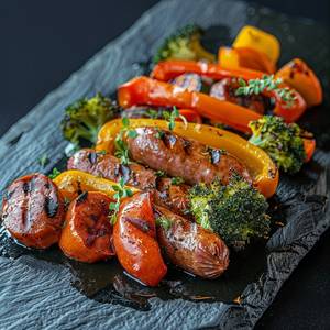 Muscle Fuel - Sausages & Veggies Platter