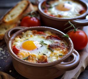 Classic Chicken Sausage Baked Egg