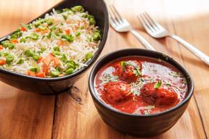 Fried Rice + Manchurian